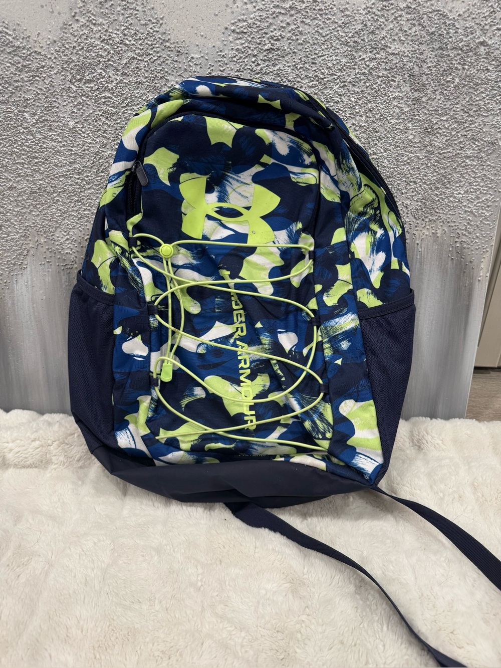 Under Armour Men’s Navy & Lime Camo Backpack